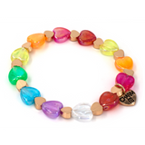 CHARMIT! RAINBOW HEART BEAD BRACELET