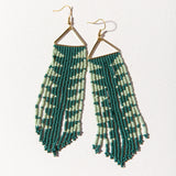 TEAL WITH MINT FRINGE ARROW