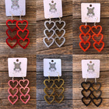 TRIO HEART EARRINGS