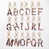 LEOPARD LETTER KEYCHAIN