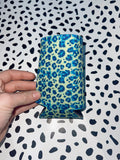 SPECKLED GREEN LEOPARD KOOZIE