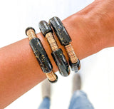 BLACK & GOLD BRACELETS