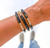 BLACK & GOLD BRACELETS